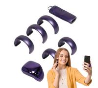 Générique Smart Ring Counter, Wireless Portable Digital Tally Counters, Small Waterproof Wearable Electronic Ring for Prayer, Meditazione, Fitness, Daily Use, Oro rosa, Viola