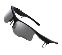 Générique Smart Wireless Sunglasses with Speaker, Polarized Sports Glasses for Cycling Camping Running, Hands-Free Audio Sunglasses for Outdoor Activities 1000 cm