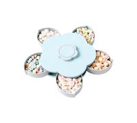 Générique Snack Box contenitore con rotazione Lid Reusable Storage | Serving Trays | Office Snack Box Divided Container for Kids Adults Travel Camping Candy Chocolate Cookie Nut Home Office