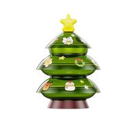 Générique Snack Containers - Christmas Tree Candy Dishes Platters | Christmas Serving Dishes | Three-Layer Christmass Tree Shape Plates For Holiday Party Home Dolci Fruits Nuts Serving