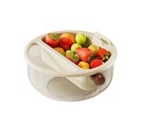 Générique Snack Tray - Removable Compartments Fruit Container with Handles, Versatile Snack Box for Easy Serving | Food Storage Organizer for Daily Use | for Picnic Camping Outdoor Food Prep Kitchen