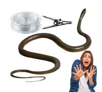 Générique Snake Prank - Falso Snake | Snakes Toy | Snakes on String, Prank Laughter Toys, Scary Joke Prop, Snakess Pranks with Strings Clip Golf Realistic Snakee on a String Laughter Toy