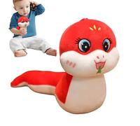 Générique Snake Stuffed Animal, Standing 3D Plush Toy, Chinese Mascot Doll, 2025 Lunar New Year Snake Model, Soft Festival Decoration, Symbolic Gift for Spring Celebration, Kids, Adulti