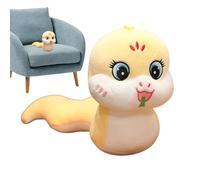 Générique Snake Stuffed Animal, Standing 3D Plush Toy, Chinese Mascot Doll, 2025 Lunar New Year Snake Model, Soft Festival Decoration, Symbolic Gift for Spring Celebration, Kids, Adulti