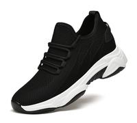 Générique Sneakers da uomo e donna, in rete invisibile con suola antiscivolo, per sport, palestra ed escursionismo, comfort traspirante 6/8/10 cm, 8 cm il nero, 40 EU