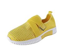 Générique Sneakers E Scarpe Sportive Donna Senza Lacci Basket Compensee Donna,Scarpe Da Passeggiata in Maglia Comode E Casual Tinta Unita Traspirante Sneakers Con Suole Spesse