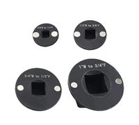 Générique Socket Adapter Set 4 pezzi Round Bearing Adapter Set | Socket Adapters Set | Drive Ratchet Adapters Kit | Tools Accessory Drive Extension for Nut Wrench Drill Tight Spaces