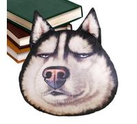 Générique Soft Plush Husky Head Cushion,Stuffed Pillow Cushion - for Home Office Apartment Hotel College Dorm Room Farmhouse Car Interior Living Room