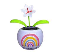 Générique Solar Dancing Flowers | Cute Flower Shaking Head Ornament | Automatic Solrr Powered | Solar, Flower Car Decoration for and Any Plant Lover