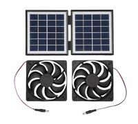 Générique Solar Exhaust Fan, Efficient Intake Air Circulator, Rainproof High Speed 10w, Ventilation Fan for Window, Greenhouse, Backyard, Chicken Coop, Pet House and Doghouse