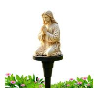 Générique Solar Jesus Garden Light - Resin Yard Statua | LED Stake Decor