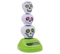 Générique Solar Skull Figurine Swinging Head Car Toys, Bobble Decoration, Fun Dashboard Ornament for Bedroom, Living Room, Window Sill, Uffizi, and Car Interior Display, 3,94 pollici