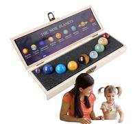 Générique Solar System Gems, Planets Decorations, 9.64in Outer Space Desk Ornaments, Portable Collectible Figurines, Home Decoration for Living Room and Bedroom, Women, Boys, Girls