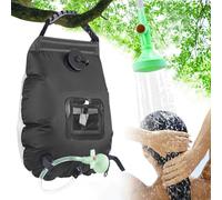 Générique Solardusche Camping 20L - Tragbare Außendusche Mit Abnehmbarem Duschkopf & Schlauch | Mobile Campingdusche Für, Garten & Wandern, Warmes Wasser Durch Sonnenenergie, PVC, 47x51cm