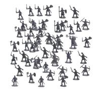 Générique Soldati Giocattoli,Figure articolate con varie pose | 100 figurine antiche set di vassoio, decorazioni per torta per gioco d'imitazione