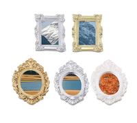 Générique Specchio Mini per,Cornice in miniatura Barocco Europeo,Decorazione per Artigianato con Piccoli Specchi | per, Famiglia, Amici, Ragazzi, Ragazze, Giovani E Adolescenti