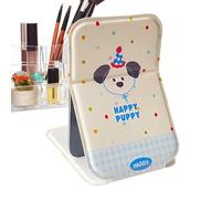 Générique Specchio Trucco Da Viaggio - Specchio Compatto Reversibile con Ingrandimento Pieghevole Portatile per Viaggi | Accessorio Bellezza per Viaggi Casa Bagno Zaino Auto