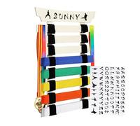 Générique Sports Equipment Storage - Wooden Karate Belt Display Holder | Medium Size Karate Belt Hanger | Organizer Rack for Martial Arts Belts Convenient Storage Solution for Kids, Teens, Adults