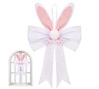 Générique Spring Decor, Lighted Rabbit Ribbon, Easter Holiday Ornament, Battery Operated Glowing Craft, Seasonal Tree Garden Accessory, Festive Living Room Display, Bright Purple Fabric for Yard Gate