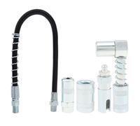 Générique Spruzzatore Di Grasso | Estensione Del Tubo Lubrificante A Connessione Rapida 5 Pezzi Acciaio Olio Tipo Di Tubo | Suggerimenti Di Lubrificazione Kit Accessori Per La Riparazione A