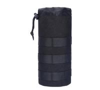 Générique Stabile Water Bottle Holder Bag with Secure Buckle, Portable Pouch Carrier for Idration, Convenient Water Bottle Sleeve for Hiking, Traveling, Camping, and Outdoor Activities, Nero , Se