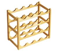 Générique Stackable Rack, 20-Bottle Wooden Wine Holder, 16,93 x 9,45 x 13