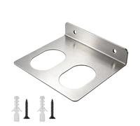 Générique Stainless Hammer Rack, doppio slot Shelf, Heavy Tool Holder with Screws, Metal Storage Hook, Manuale Equipment Hanger for Workshop, Sturdy Utility Frame Bracket Warehouse