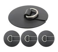 Générique Stainless Paddle Board D Anelli, Paddleboard Mounting Ring Set, 4 Pezzi Heavy Duty Adhesive Tie Down, Kayak Boat Deck Attachment Accessory for Marine Fishing Touring Travel Commuting Use