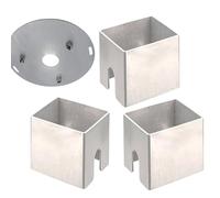 Générique Stainless Steel Distance, Dishwasher Spacer Brackets, 1,97 x 1,97 x 1,97 pollici, Resistant Metal Finish, Dishwashers Safe for Grills, Campeggio and Hardware Projects, White
