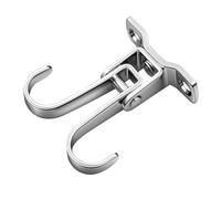 Générique Stainless Steel Hooks Outdoor, Multipurpose Under Cabinet Hanger, Indoor & Outdoor Multi-Functional 180/360 Gradi Rotazione Organizer Holder For Bathroom Shower Wall Storage Under Cabinet