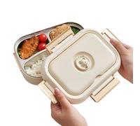 Générique Stainless Steel Lunch Box, Portable Meal Container, Leakproof Food Storage, Compact Design for Easy Carrying, Ideal for Workplace, Travel, Hiking, Camping, Meals, 190.92 Inches