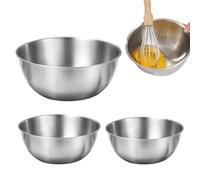 Générique Stainless Steel Mixing Bowl - Premium Cooking Grade Salad Basin, Food Prep | Oversized Measuring with Built-In Scale Feature, Versatile for Vegetable Cleaning Blending Kitchen Tasks