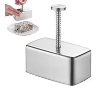 Générique Stainless Steel Mold - Maker Kit | Rettangolare Non-Stick Sushi Press, Seaweed Rice Tool, Home Making Device, Convenient And Snack Preparation