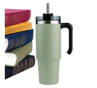 Générique Stainless Tumbler, Vacuum Insulated Tumbler, 76x9.45in Cup 40 Oz with Straw and Lid, Portable Travel Mug for Camping, Hiking, Road Trips, Palestra, Spill-Proof, Easy Carry, Sleek Look