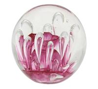 Générique Stampa carta palla di vetro solfuro 8 cm, decorazione colore rosa