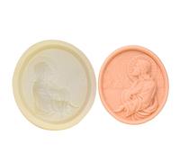 Générique Stampo in silicone Gesù - 10,6 cm stampo per candela | alimentare, resistente al calore, facile sformato, riutilizzabile per candele e artigianato