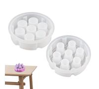 Générique Stampo per Dadi poliedrici, in Resina epossidica a 7 Forme, Stampo per stampaggio in Resina Fai da Te per Dadi da Tavolo, per Fatti a Mano, Giochi Rpg, per Giochi da