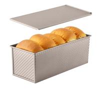 Générique Stampo per - Stampo con coperchio | Sandwich antiaderente in acciaio al carbonio resistente al calore | Attrezzature da forno professionali per la cucina domestica, la sala a ma