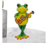 Générique Statua decorativa di rana per giardino esterno, statuetta carina e artigianale per terrazza | piccola figura decorativa per balcone terrazza giardino ornamento