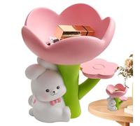 Générique Statua di coniglio di Pasqua,Ornamenti di stoccaggio per chiavi,Figure di coniglio a fiori in resina - per casa, interni, camera da letto, ufficio, tavolo decorazione fattoria ingresso San