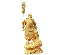 Générique Statua di Guan YU,Statua cinese di Guan YU - Scultura Feng Shui in legno | Statua decorativa Feng Shui per camera da letto, scultura dell'ufficio del Dio della Ricchezza