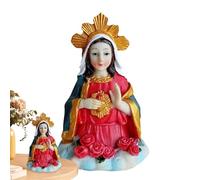 Générique Statua di Maria,Statua della Vergine Maria | Statua Religiosa per la Casa - Statua dell'Ufficio benedetta, Ornamento per Soggiorno, Scultura in resina da 6,3 pollici, Artigianato decorativo