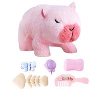 Générique Statuetta in peluche motorizzata - Creatura mobile alimentata a batteria, funzione luminosa musicale | della fauna selvatica, regalo, applicazione, libero per giovani e adulti