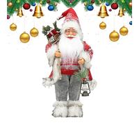 Générique Statuine di Babbo Natale - 46 cm Babbo Natale che porta una lanterna decorazione | Statuetta di scena stagionale, per interni esterni, tavolo da pranzo con supporto per finestra
