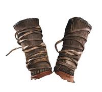 Générique Steampunk Arm Bracers 2PC - Lace Up Faux Leather, Cosplay Arm Guards | Adjustable Costume Bracers Accessory Durable Faux Leather Wrist Guard for Men Women LARP Renaissance and Fan