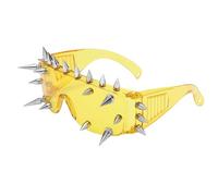 Générique Steampunk, occhiali da sole Steampunk, occhiali da sole strani | occhiali da sole fantasia, occhiali punk bizzarri decorativi per esterni, spiaggia, viaggi, giallo, Se référer au descriptif