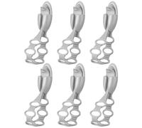 Générique Stocking Hangers for Mantel, Reusable Stretchable Cable Ties, Multifunctional Stocking Hangers, Removable Adhesive Straps, Christmas Garland Hangers, Stocking Holders Set di 6