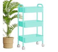 Générique Storage Rolling Cart, Multi-Functional Storage Rolling Cart, Tool Organizer Trolley for Living Room and Kitchen, Easy-Move Storage Cart with Wheels, Ideal for Versatile Home Organization