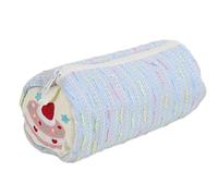 Générique Strawberry Pencil Case, Large Capacity Stationery Pouch, 7,28 x 3,15 pollici Cute Decorative Stylish Pencil Case for Girls Teens, Zipper Organizer for School and Office Supplies, blu, Se