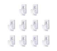 Générique String Light Hooks, Heavy Duty Lightd Hook, Impermeabile Mounting Clips, Stabile Supporto Easy Installation, 10 Pezzi Black Set, for Indoor and Outdoor Holiday Decorations